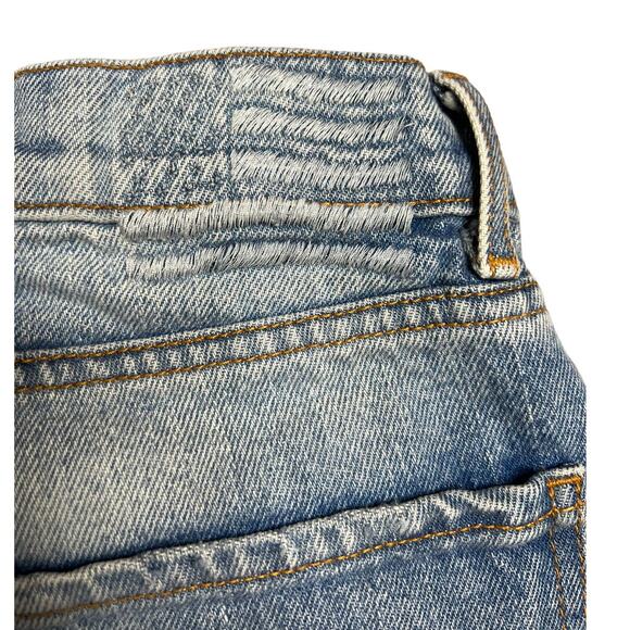 Revice (Revolve) 90s Cutoff High Waisted Jean Shorts Distressed Raw Hem Size 27 - Picture 9 of 13